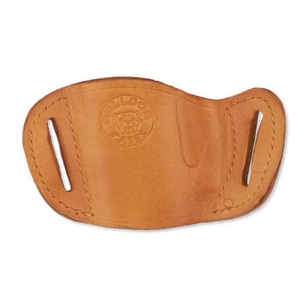Bulldog Molded Leather Belt Slide Holster for Most Large Frame Autos Tan RH