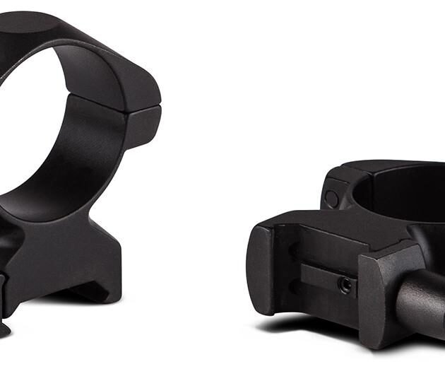 Konus 2-Piece Steel Riflescope Rings With Quick Release Lever 30mm High - Matte Black