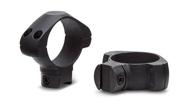 Konus 2-Piece Steel Riflescope Rings for Airguns & .22 Rails 1" Low - Black