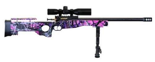 Crickett 22 LR Precision Rifle Muddy Girl Complete Package Blued Scope