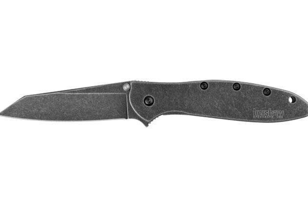 Kershaw Random Leek Reverse Tanto Assisted Folding Knife (3" BlackWash)