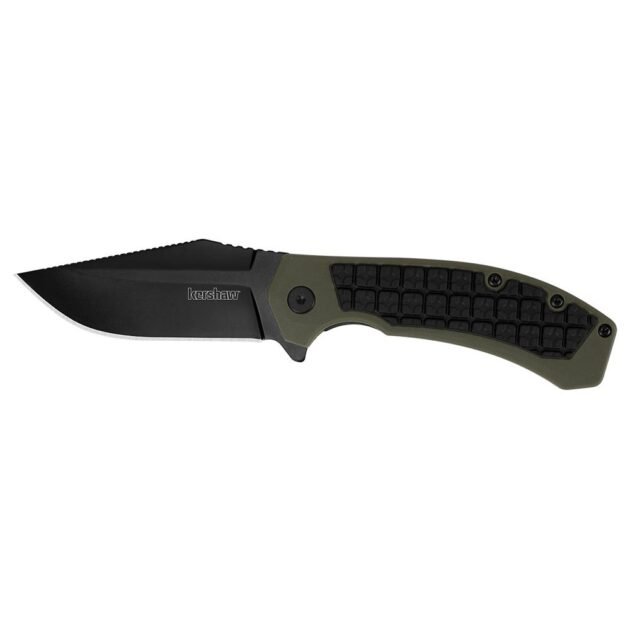 Kershaw Faultline Folder Knife 3" Drop Point Blade Olive