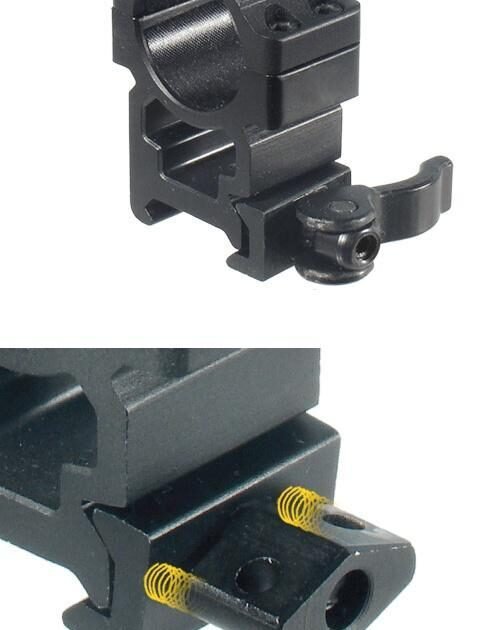 Leapers UTG 2-Piece Max Strength LE Grade Picatinny Rings - 22mm Width 1" - High