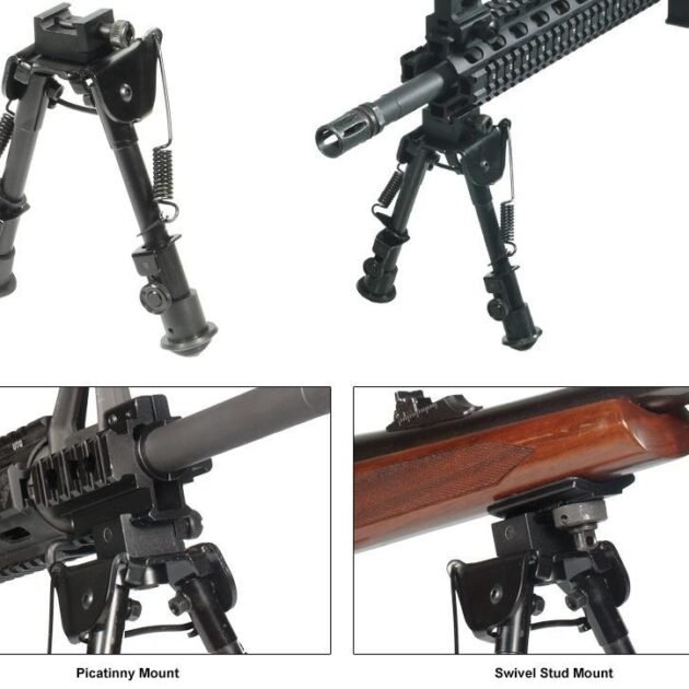 Leapers Tactical Op Bipod Swat/Combat Profile Adjustable Height - 6-8"