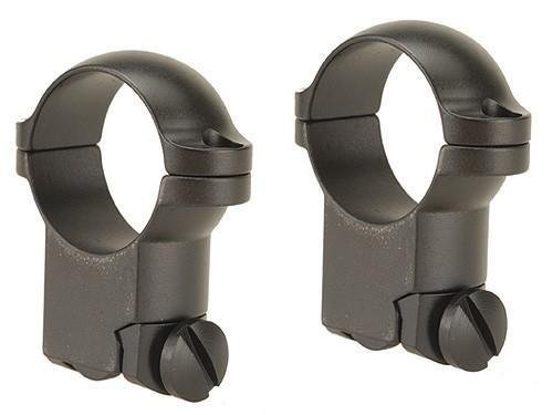 Leupold 2-Piece Solid Steel Ringmounts - Ruger M77 1" Super High Matte Black