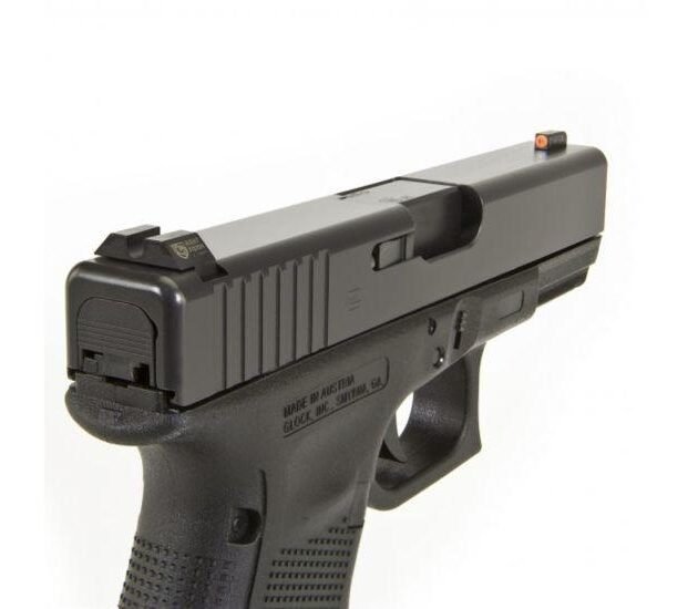 Perfect Dot Off Student Gun Accur8 NS Set w/Org Frnt+Blk Sq for Glk 17-39