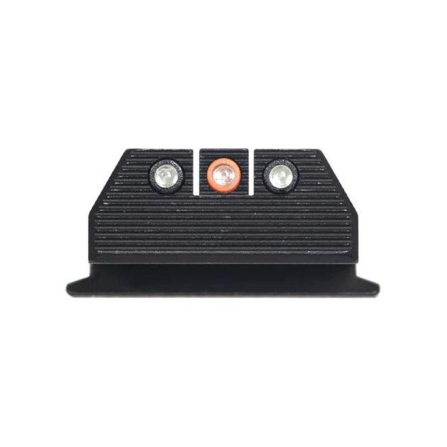 Night Fision Optics Ready Stealth Night Sight Set Orange Front Black Back for S&W M&P 9 Shield Plus