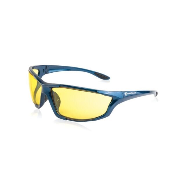 Smith & Wesson Major Full Frame Shooting Glasses Blue with Amber Lens
