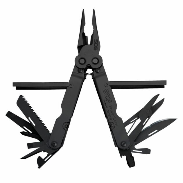 SOG Powerlock Scissors Black Multi-Tool with Nylon Pouch