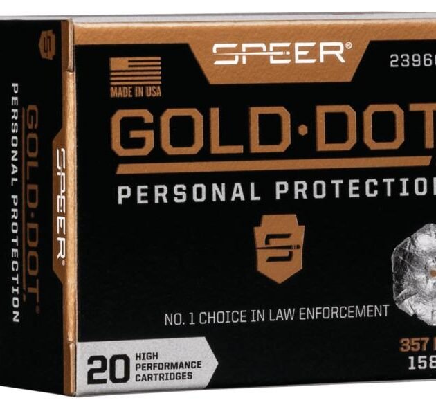 Speer Gold Dot Handgun Ammunition .357 Mag 158 gr HP 1235 fps 20/ct