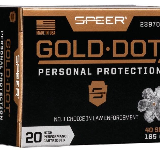 Speer Gold Dot Handgun Ammunition .40 S&W 165 gr HP 1150 fps 20/ct