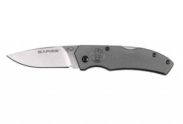 Sarge knives Gray Electro Lock Back Folder