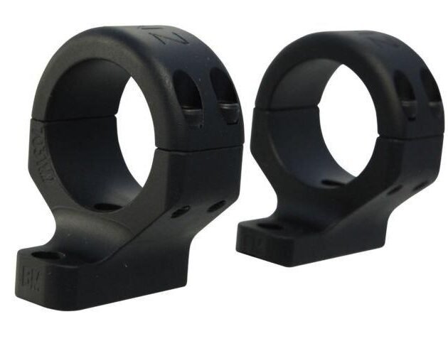 DNZ Hunt Masters 2-Piece Scope Mount (4 Screws) - Howa 1500 Mossberg 100ATR 4x4 Patriot Weatherby Vanguard Rem 700 721 722 725 1" Medium Black