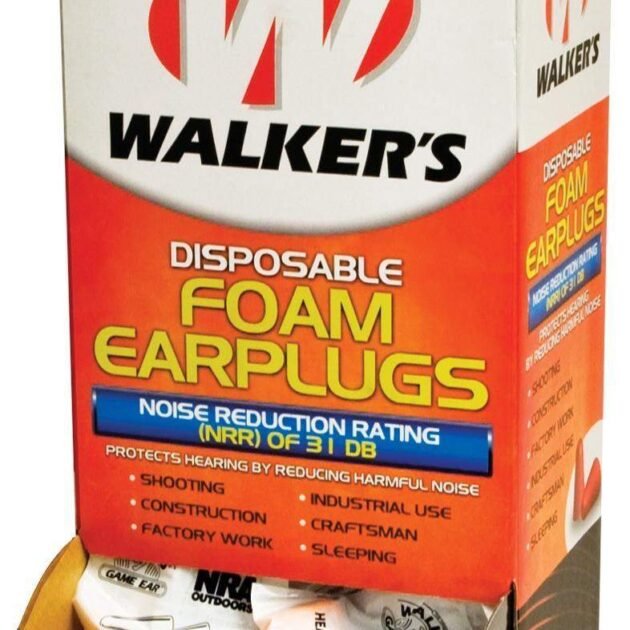 Walker's Foam Ear Plugs (200 pair/box)