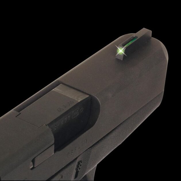 Truglo TFO Tritium/Fiber-Optic Day/Night Sights Fit Ruger (FRONT ONLY) SR9 / SR9C SR40 / SR40C SR45 - Green