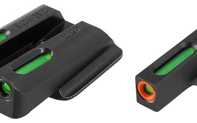 Truglo TFX Pro Next Gen Tritium & Fiber Optic Xtreme Handgun Sight - Ruger LC9|Ruger LC9s|Ruger LC380 - White Orange Front/Rear Green