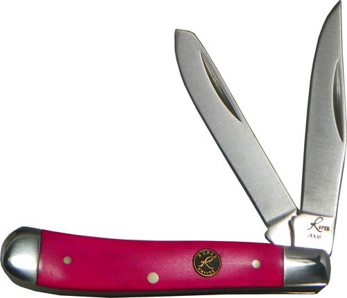 ABKT ROPER SERIES PINK SKY – PEANUT 2-BLADE PINK BONE HNDLS