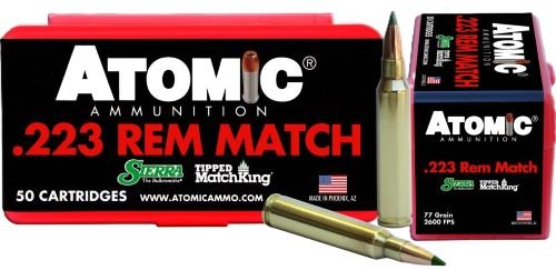 ATOMIC 223 REM 77GR TIPPED - MATCHKING 50RD 10BX/CS