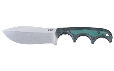 CRKT NESSMUK 2.9" GRN/SLV W/SHEATH