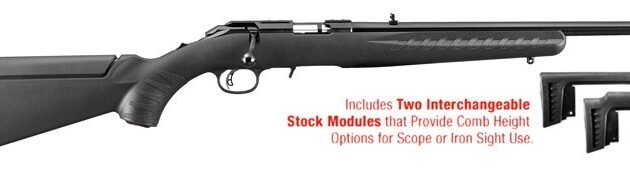 RUGER AMERICAN 17HMR  9-SHOT - 18" MATTE BLACK THREAED BBL