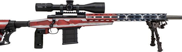 HOWA FLAG CHASSIS 308 USA FLG - WIN 24" THREADED W/SCOPE