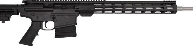 GLFA AR10 RIFLE 6.5CM 20" S/S - BBL W/5R RIFLING 10-SHOT BLACK