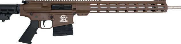 GLFA AR10 RIFLE 6.5CM 20" S/S - BBL 10-SHOT BUCK BROWN