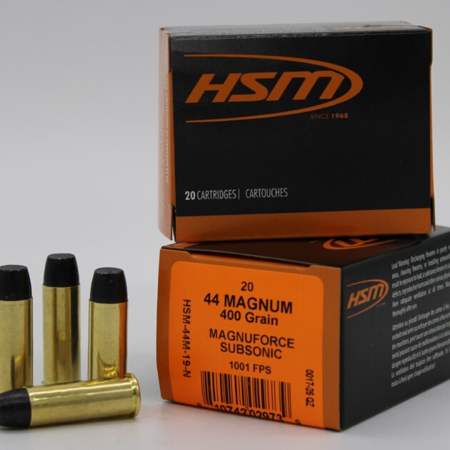 HSM SUBSONIC 44MAG HITEK 400GR HCFN 20/20