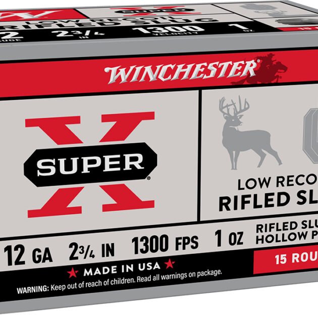 WIN SUPER-X RIFLED SLUG 12GA 2.75 1OZ LR 15/10