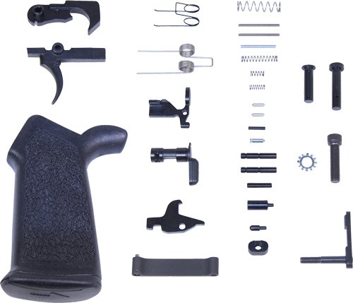 GUNTEC COMPLETE LOWER PARTS - KIT AR10 W/ ERGONOMIC GRIP