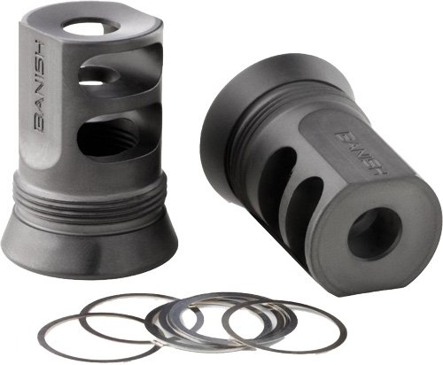 BANISH SUPPRESSORS 4578 - MUZZLE BRAKE 30GOLD 1/2X28