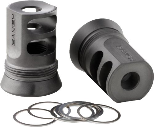 BANISH SUPPRESSORS 4673 - MUZZLE BRAKE 30GOLD/46 5/8X24