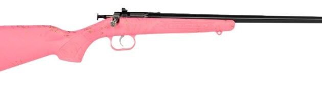 CRICKETT RIFLE G2 22LR PINK - SYNTHETIC/GOLD WEB BLUED