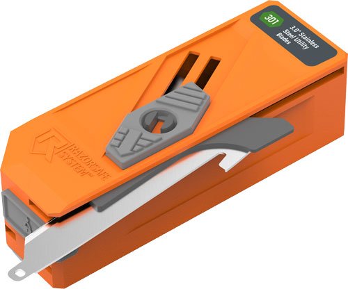 OUTDOOR EDGE 3" DROP POINT - BLADE DISPENSER 12 BLADES