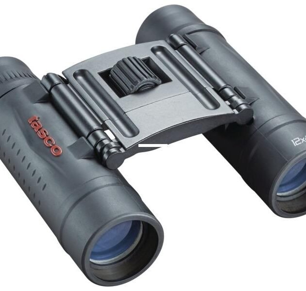 Tasco Essentials Roof Binocular 12x25mm Black MC Box 6L