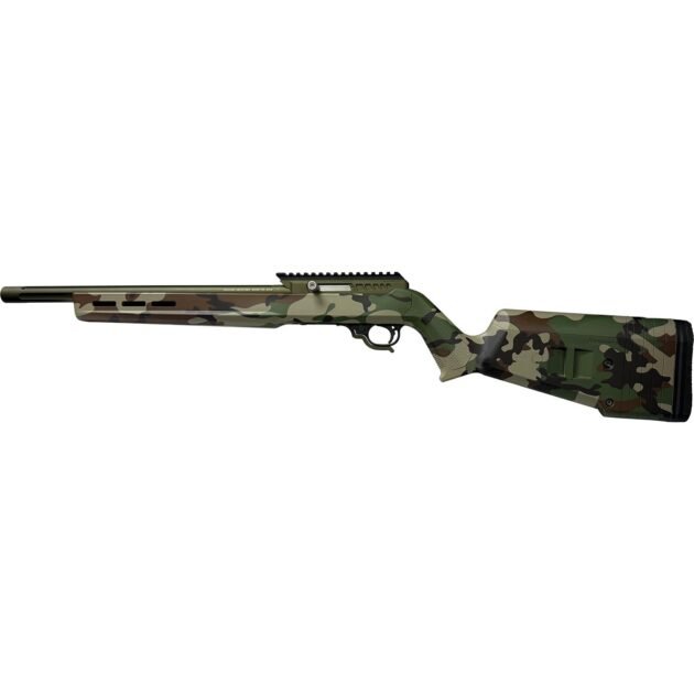 TacSol X-Ring VR Rifle .22 LR 10rd Capacity 16.5" 1/2x28 Threaded Barrel Woodland Camo