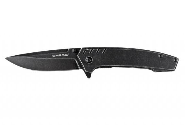 Sarge Knives Stone - Stonewash Frame Lock Folder