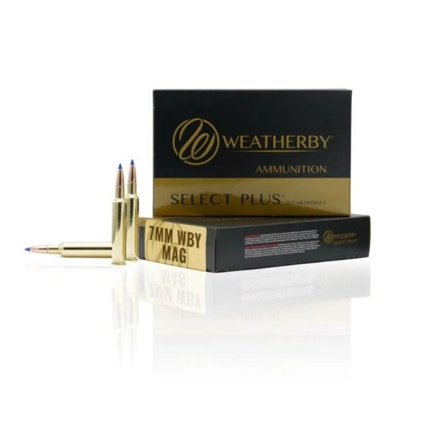 Weatherby Select Plus Rifle Ammunition 7mm Wby Mag 150 gr Scirocco 3225 fps 20/ct