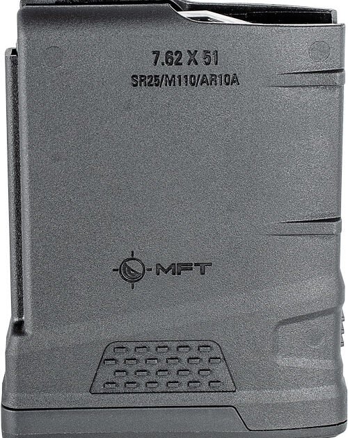 MFT MAGAZINE AR10/SR25 7.62X51 - 308 WIN 10RD BLACK POLYMER