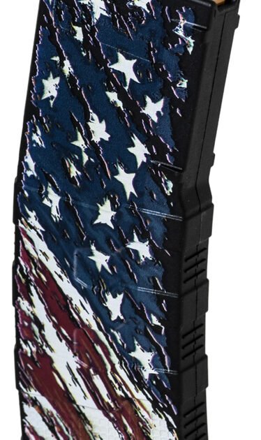 AMEND2 MAG AR15 5.56 BLK MOD3 AMERICAN FLAG 30RD