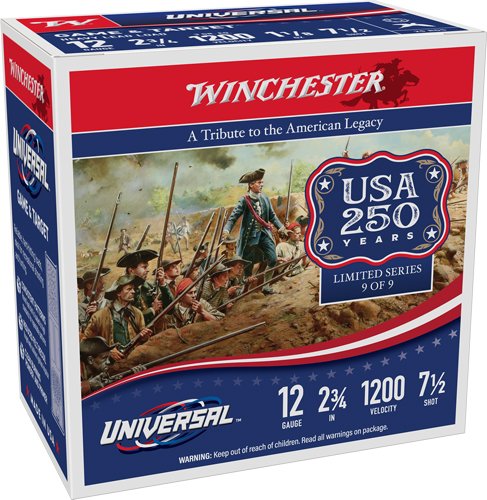 WINCHESTER LIGHT TARGET 12GA - 2.75" 1-1/8 #7.5 200RD CASE