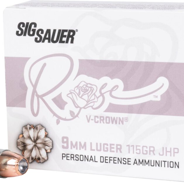 SIG 9MM 115GR V-CROWN ROSE 20R
