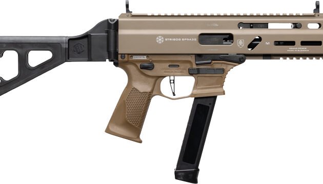 GRAND POWER STRIBOG SP9A3G 9MM - 8" BBL 30 RD MAG W/BRACE FDE