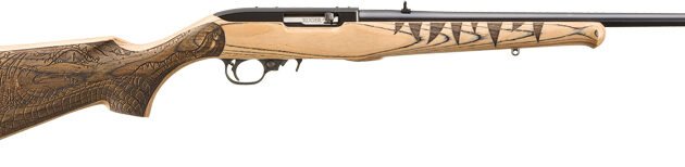 RUGER 10/22 22LR GATOR SCENE - BLUED NATURAL LAMINATE STOCK