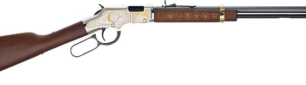 HENRY H4 EAGLE SCOUT TRIB. 2ND - ED. 22S/L/LR 20" OCT ENGRAVED