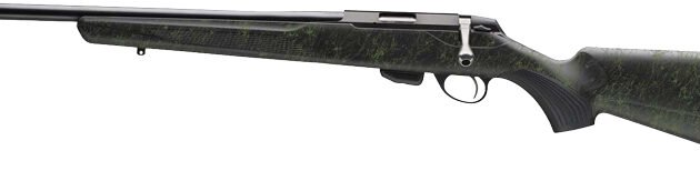 TIKKA T1X LEFT HAND 17HMR 16" - THREADED BLUED/ROUGHTECH EMRLD