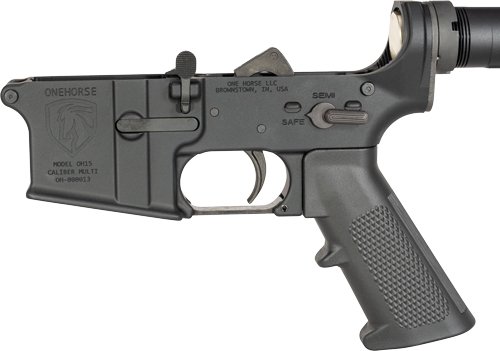 ONE HORSE AR15 COMPLETE LOWER - RECEIVER ALUMINUM BLACK