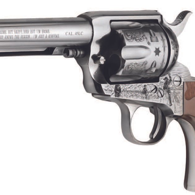 PIETTA COWPOKE 45LC 4.75 NICKEL ENGRAVE