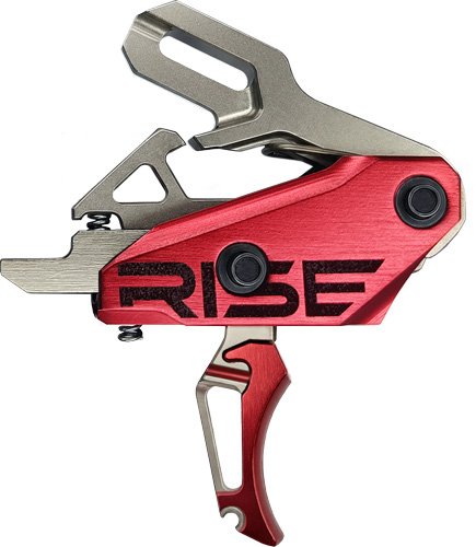 RISE TRIGGER REV 535 SLIDE AND - SNAP BUILT IN PINS SILVER/RED