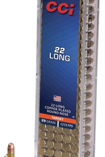 CCI 22 Long Rimfire Ammunition .22 Long 29 gr CPRN 1215 fps 100/ct